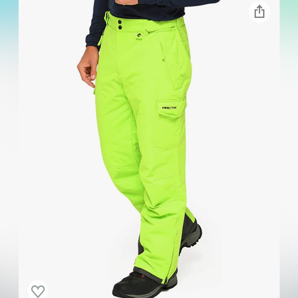 NWT! Arctix Men's Snow Pants, Lime, Medium/30" Inseam
